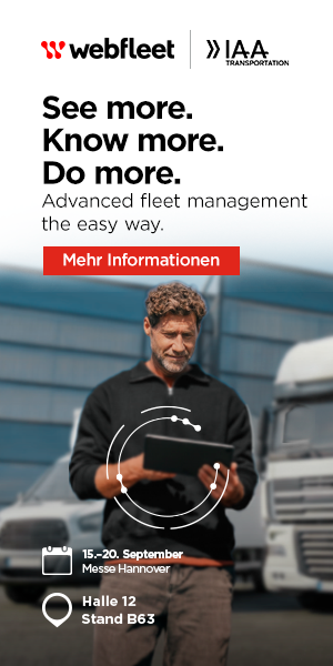Online-Banner der Firma webfleet