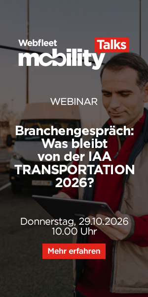 Online-Banner der Firma webfleet