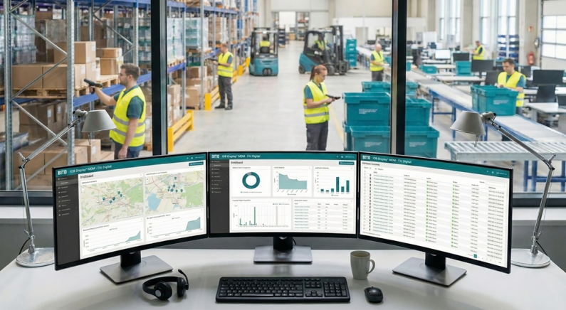 Digitalen Intralogistiklösungen von BITO-Lagertechnik machen Prozesse übersichtlich planbar, steuerbar und messbar. Bild: BITO-Lagertechnik