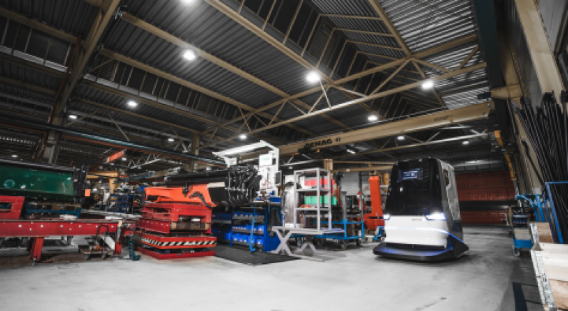 EVE soll als autonomes Transportfahrzeug mit der entsprechenden Software für den perfekten Informations- und Materialfluss sorgen. Bild: Serva Transport System GmbH