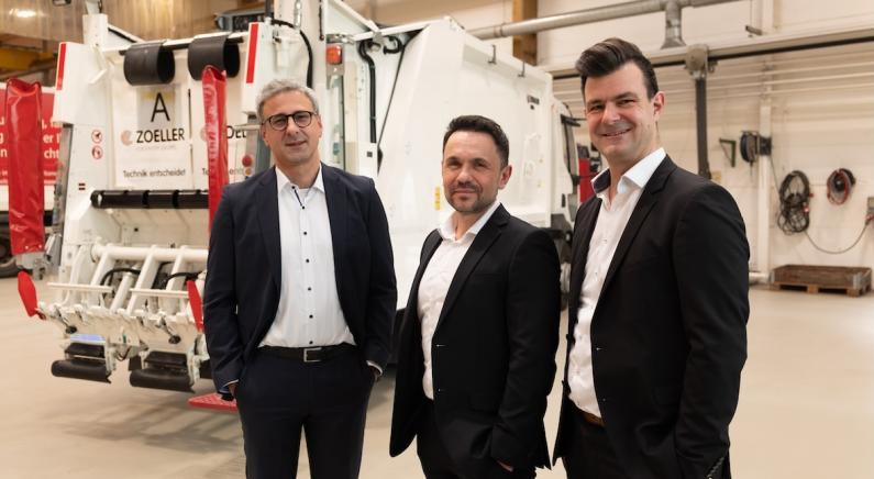 Die drei OCTRION Geschäftsführer (v.l.) Dr. Bojan Ferhadbegović (CPO), Rafael Kutz (CEO) und Markus Fick (CTO): „Wir verstehen uns als die digitale rechte Hand unserer Kunden.“ Bild: Zoeller