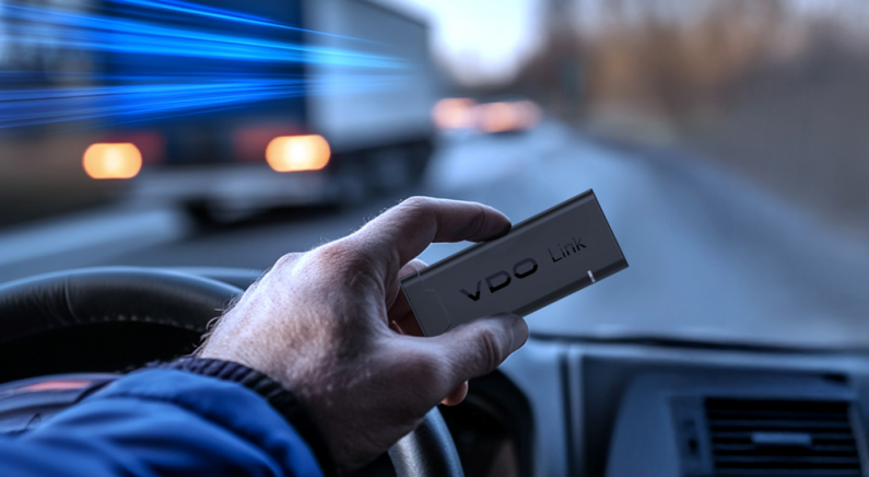 Mit der Plug & Play-Telematik VDO Link bringen auch kleine und mittlere Flotten ihre Fahrzeuge schnell online. Bild: VDO/Aumovio