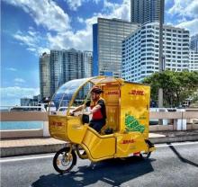 Die Cargobikes "MOVR" gehören zur neuen City-Logistiklösung für Miami. Bild: DHL