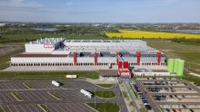 Das neue Zentrallager der REWE Group in Magdeburg. Bild: REWE Group