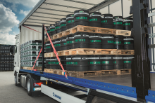 Nutzfahrzeughersteller KRONE zeigt auf der Messe „We are transport“ Ladungssicherung für Transporte. Bild: KRONE