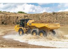 Der Muldenkipper Cat 725. Bild: Zeppelin GmbH