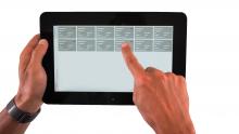 Mobiles BDE Tablet zur Erfassung der Stillstandsgründe. Bild: Trebing & Himstedt Prozessautomation GmbH & Co. KG