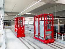 Bei Wiegand-Glas verantworten 13 Transportroboter von ek robotics die Bereichsverknüpfung zwischen Glasproduktion und Warenlager. Bild: ek robotics