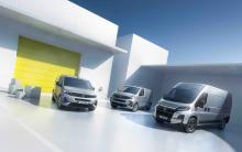 Die Modelle Opel Combo, Opel Vivaro und Opel Movano. Bild: Opel